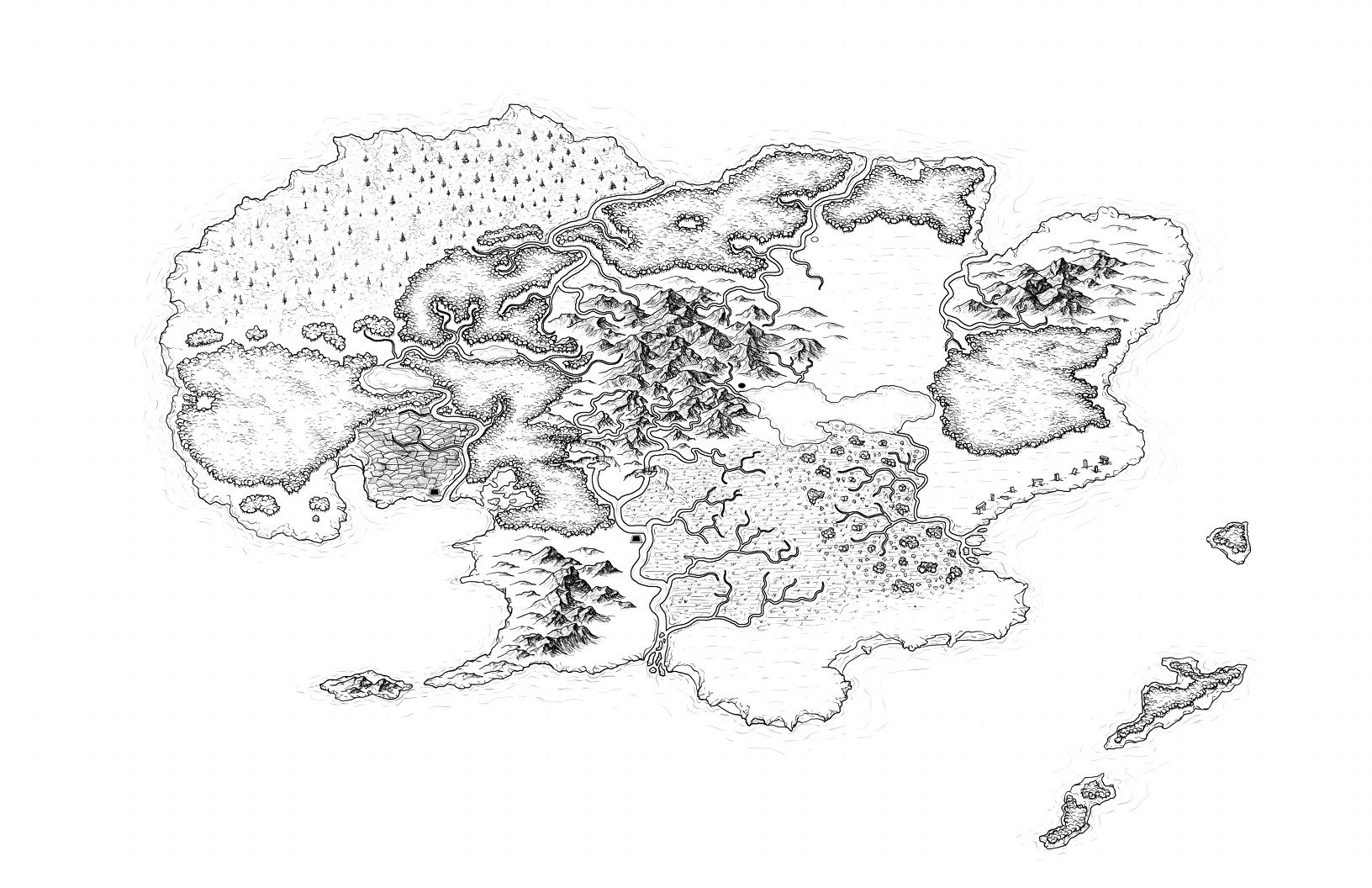 Схему затерянного моря. Карта материка ДНД. Карты фэнтези миров. Карта местности фэнтези.